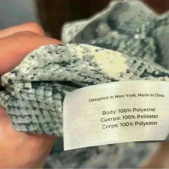 Adore Me Snake Print Sleeveless v neck Slip Dress Size Small - Picture 5 of 6